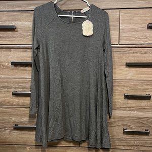 Long sleeve gray Dress